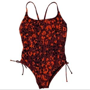 Beach Betty by Miracle Brands Leopard One Piece Swimsuit M